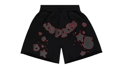 Pre-owned Sp5der Men's  Beluga Outline Sweatshort In Black