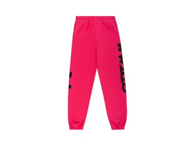 Pre-owned Sp5der Men's  Beluga Sweatpant In Pink