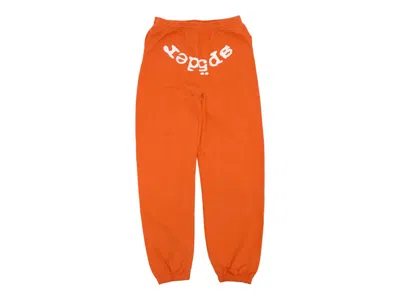 Pre-owned Sp5der Men's  Legacy Sweatpant In Orange
