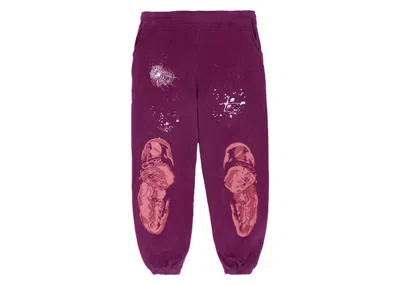 Pre-owned Sp5der Men's  Nocturnal Highway Sweatpant In Dark Purple
