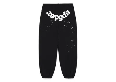 Pre-owned Sp5der Men's  Og Web Sweatpant In Black