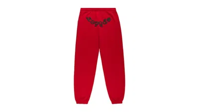 Pre-owned Sp5der Men's  Og Web V2 Sweatpant In Red