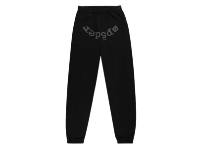 Pre-owned Sp5der Men's  Phantom Web Sweatpant In Black