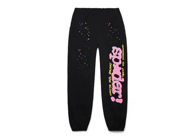 Pre-owned Sp5der Men's  P*nk V2 Sweatpant In Black