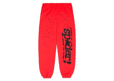Pre-owned Sp5der Men's  P*nk V2 Sweatpant In Red