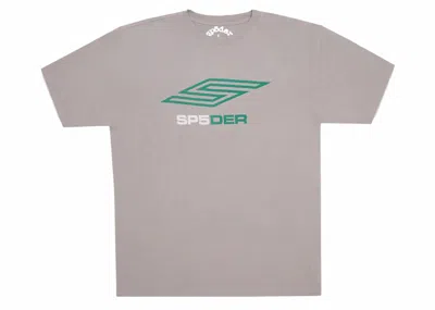 Pre-owned Sp5der Men's  Pro Lw Tee Shirt In Grey In Gray