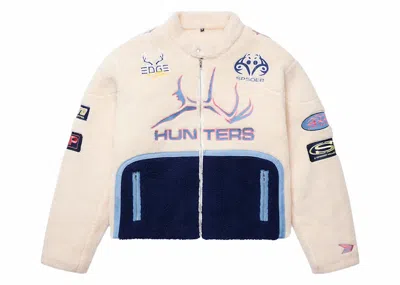 Pre-owned Sp5der Men's  Sherpa Hunter Moto Jacket