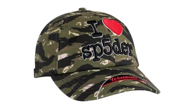 Pre-owned Sp5der Men's  Souvenir 6panel Hat In Camo In Multi