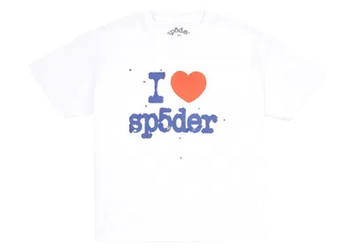 Pre-owned Sp5der Men's  Souvenir Tee Shirt In White