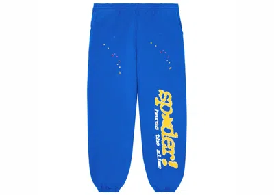 Pre-owned Sp5der Men's  Tc Sweatpants In Blue