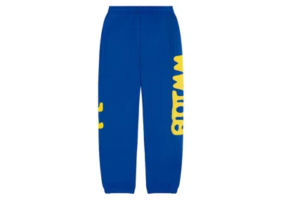 Pre-owned Sp5der Men's  Tc5 Beluga Sweatpant In Tc Blue