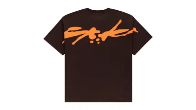 Pre-owned Sp5der Men's  Tm Tee Shirt In Brown