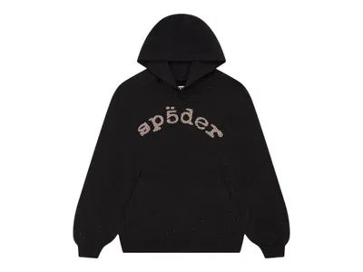 Pre-owned Sp5der Men's  Vvs Hoodie In Black
