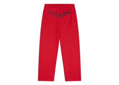 Pre-owned Sp5der Men's  Vvs Sweatpant In Red