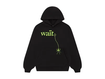 Pre-owned Sp5der Men's  Wait Hoodie In Black