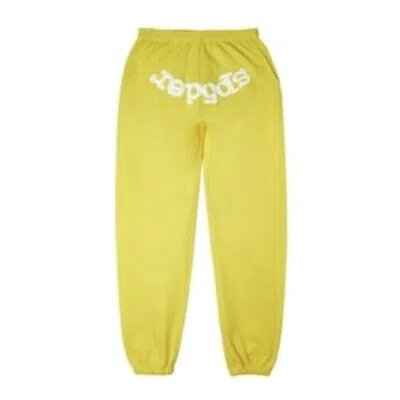 Pre-owned Sp5der Men's  Websuit Sweatpant In Yellow