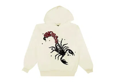 Pre-owned Sp5der Men's  X Mariah The Scientist Scorpion Hoodie In Cream In White