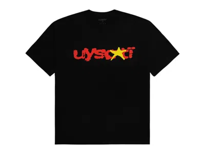 Pre-owned Sp5der Men's  X Uy Scuti Tee Shirt In Black/red In Multi