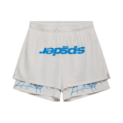 Pre-owned Sp5der Mesh Double Layer Short 'plastic' | Grey | Men's Size M