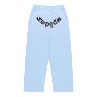 Sp5der Mixed Stone Og Logo Sweatpant 'rock Blue'