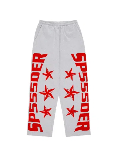 Sp5der Mx555 Track Pants In Gray