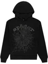 Sp5der Og Web V2 Phantom Zip-up Hoodie In Black