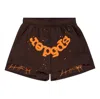 Sp5der Og Web Double Layer Shorts 'brown'