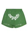 Sp5der Green Og Web Double Layer Shorts