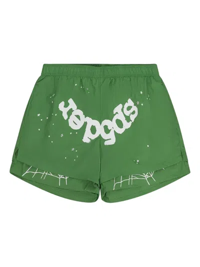 Sp5der Og Web Double Layer Swim Shorts