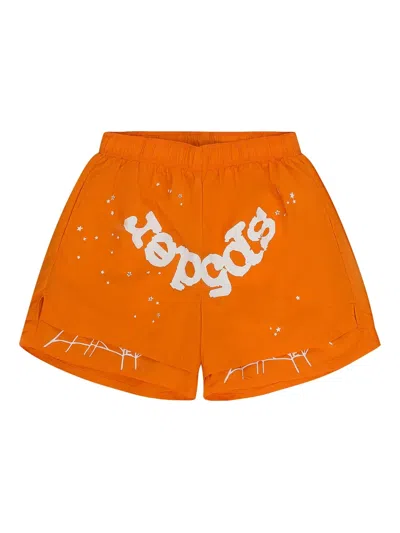 Sp5der Og Web Double Layer 泳裤 In Orange
