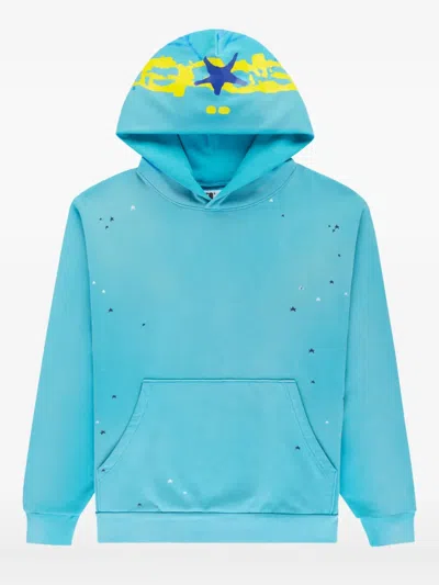 Sp5der Og Web Hoodie In Blue