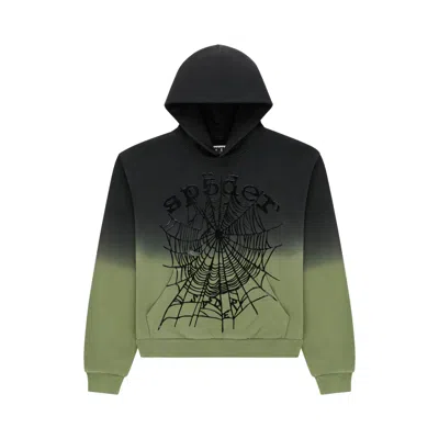 Pre-owned Sp5der Og Web Ombre Hoodie 'black' | Men's Size Xl