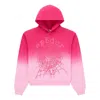Sp5der Ombre-effect Hoodie In Red