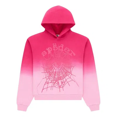 SP5DER Sp5der OG Web Ombre Hoodie 'Pink'