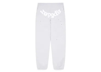 Pre-owned Sp5der Og Web Sweatpants In Heather Grey