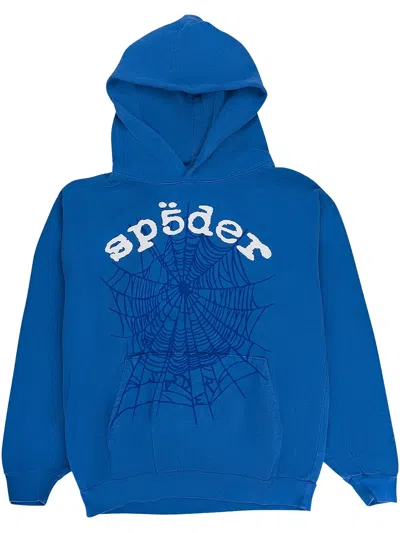 Sp5der Og Web V2 "blue" Hoodie