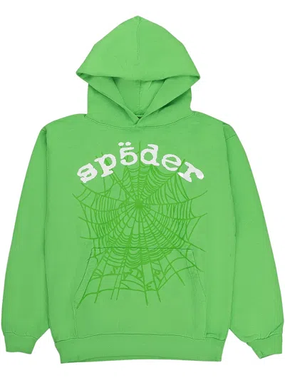 SP5DER OG WEB V2 "GREEN" HOODIE
