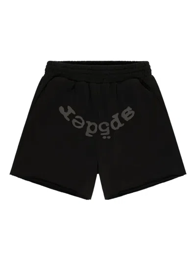 Sp5der Og Web V2 Phantom Shorts In Black