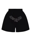 Sp5der Og Web V2 Rhinestone Shorts