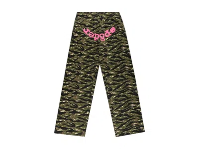 Pre-owned Sp5der Og Web V2 Sweatpant In Tiger Camo