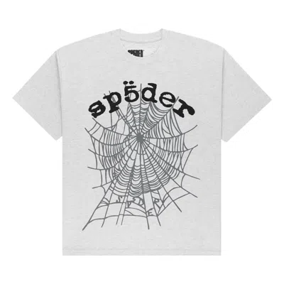 Pre-owned Sp5der Og Web V2 Tee 'heather Grey' | Men's Size L