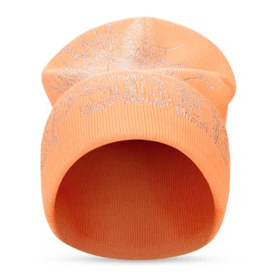 Sp5der Orange Sp5 Web Beanie