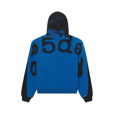 Pre-owned Sp5der Overprint Zip Hoodie 'onyx' | Black | Men's Size Xl