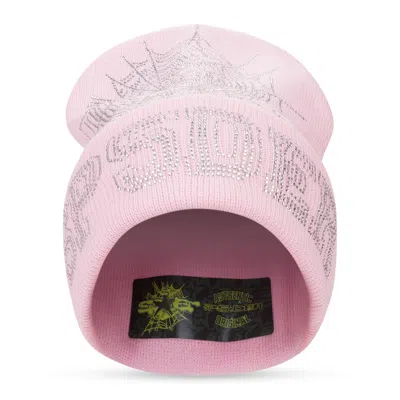 Sp5der Pink Sp5 Web Beanie
