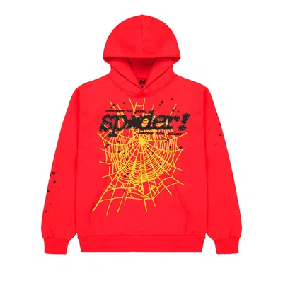 Pre-owned Sp5der P*nk V2 Hoodie 'red'