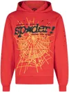 Sp5der Punk V2 Hoodie In Red