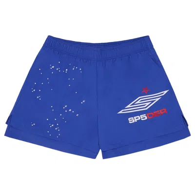 Pre-owned Sp5der Pro Double Layer Short 'pro Blue'