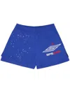 Sp5der Pro Track Shorts In Blue