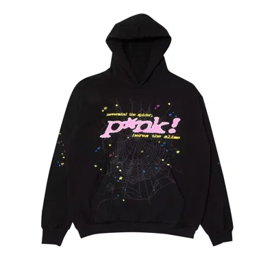 Pre-owned Sp5der Pullover Hoodie 'black'