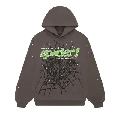 Pre-owned Sp5der Punk V2 Hoodie 'wait Grey' | Men's Size Xxl In Gray